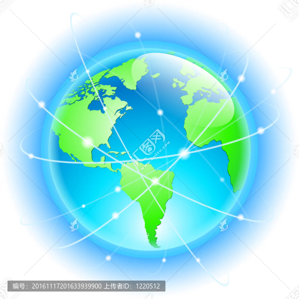 具有衛(wèi)星軌道的地球儀