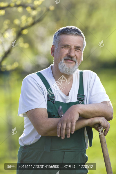 一個(gè)老人園藝的肖像-匯圖網(wǎng) www.fosd68.com 一個(gè)老人園藝的肖像