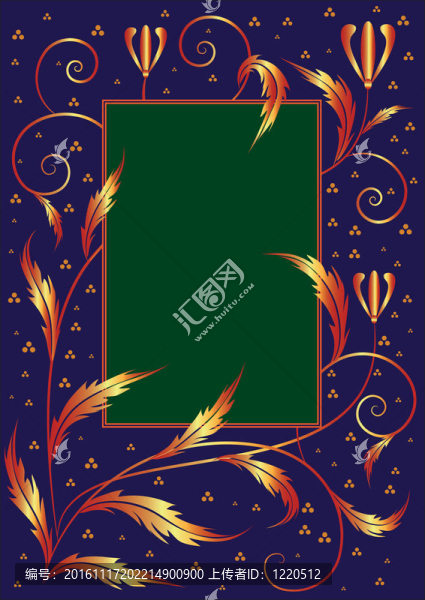 復(fù)古花框