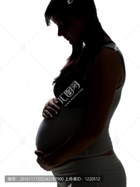 孕婦的剪影