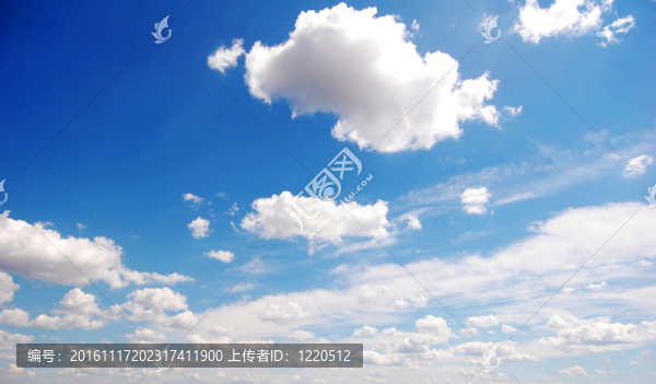 天空中的云，從背后閃耀