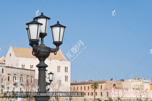 Bari的觀點。Apulia。