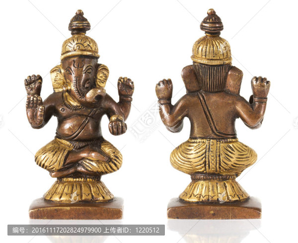 古老的Statuette,of,Ganesha