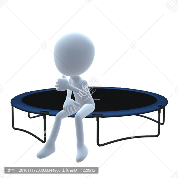 3D,Guy,Trampoline