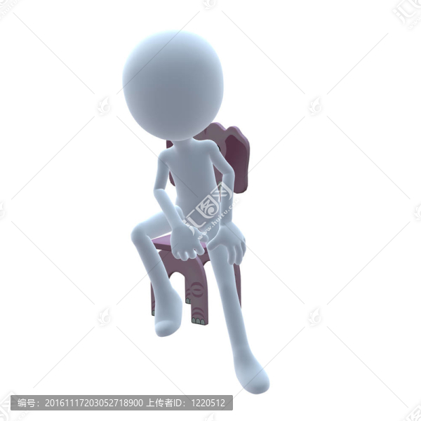 3D家伙大象兒童椅
