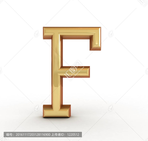 一個金色字母的字母