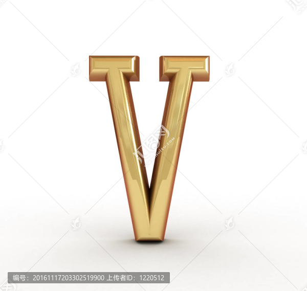 一個金色字母的字母