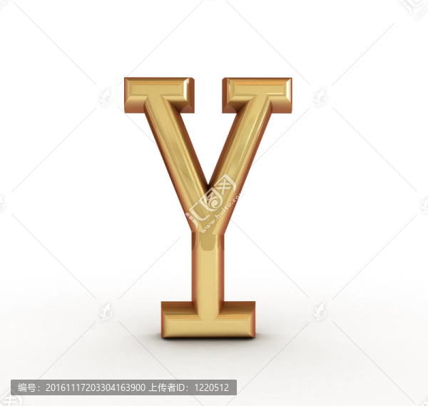 一個金色字母的字母