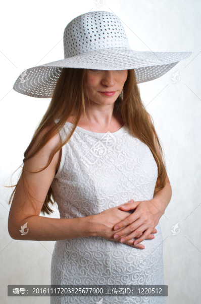 孕婦白帽子