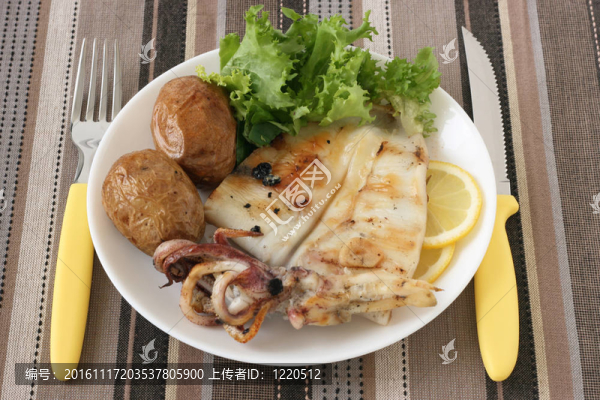 烤章魚土豆