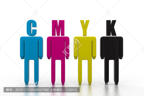 CMYK彩色圖標(biāo)的人