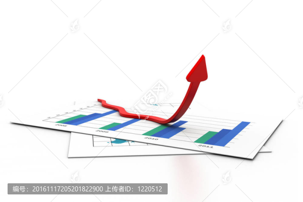 圖表中的箭頭。業(yè)務(wù)增長