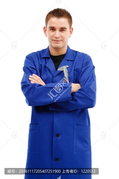 自信的年輕工程師