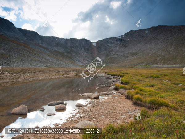 在落基山脈的高山夏季