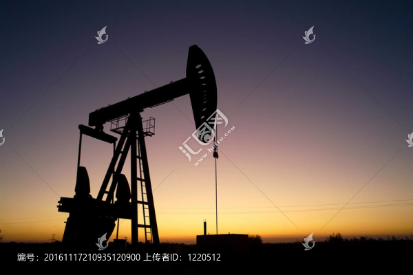 泵杰克剪影
