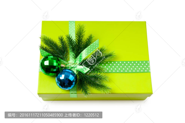具有裝飾和禮品盒圣誕概念