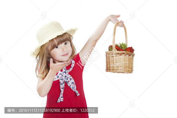 女孩與草莓