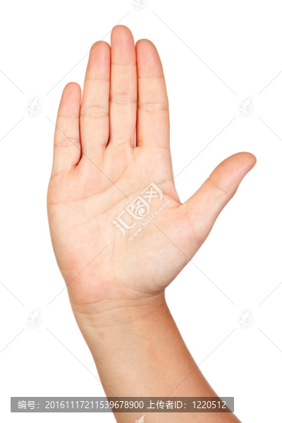 張開的手