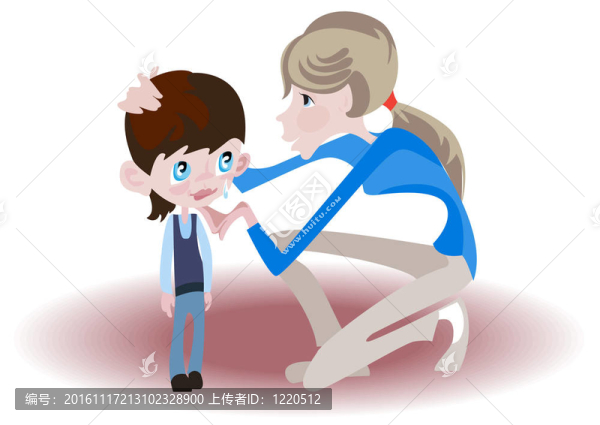 哭泣的男孩