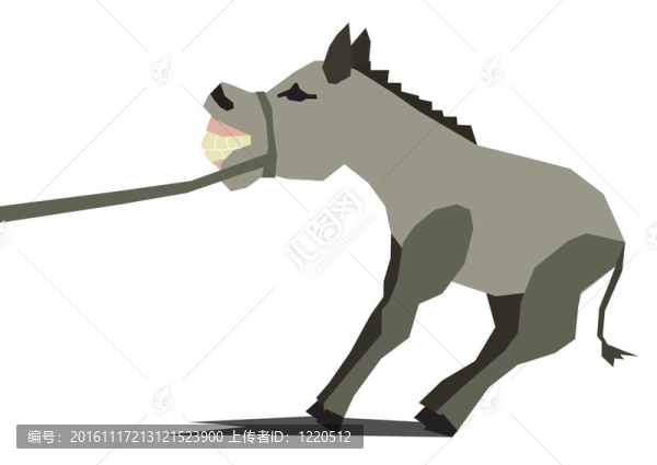 懶惰的憤怒的驢子