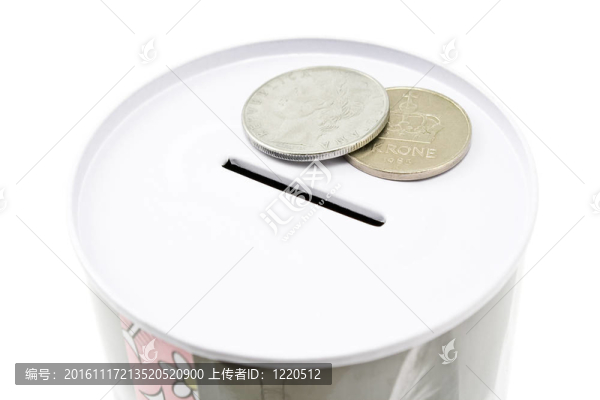 硬幣的錫盒
