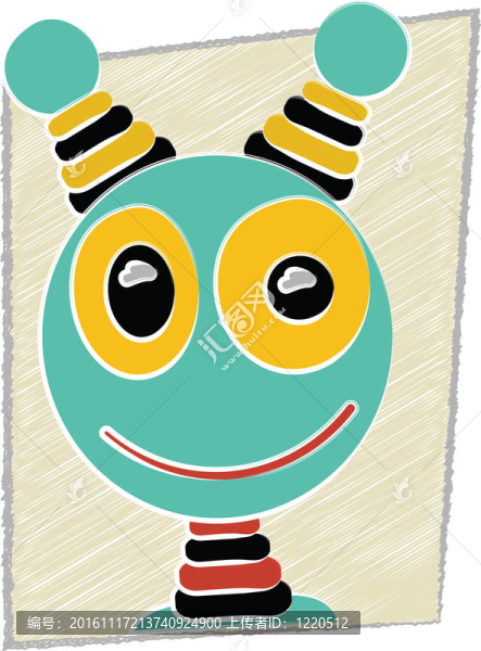 涂鴉Cartoon,Robot,Head
