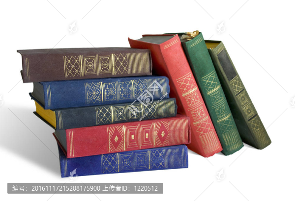 白色背景上的舊書(shū)