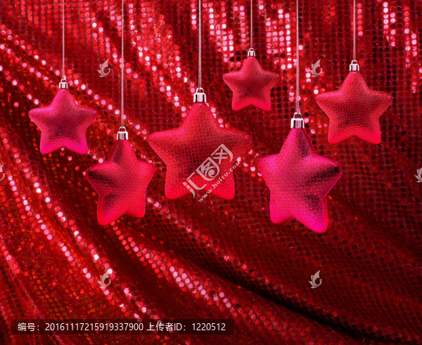 紅色星星上的紅色閃光帆布