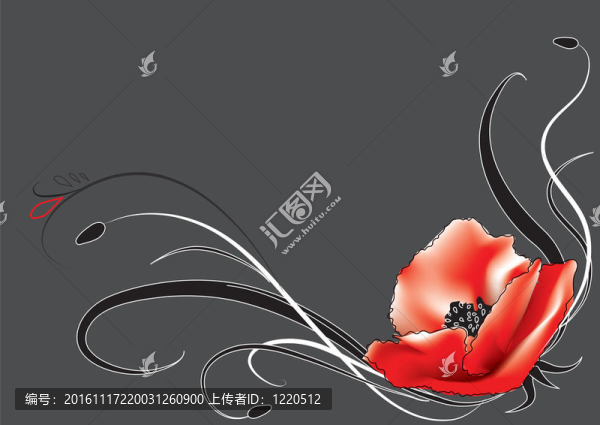 花卉明信片背景
