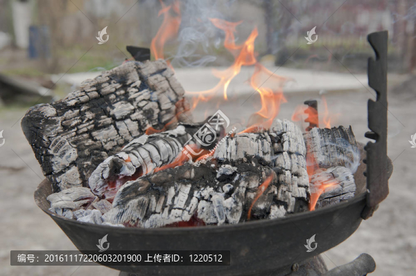 對于barbekyu火和煤