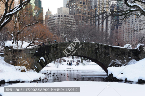 紐約市中央公園全景黃昏