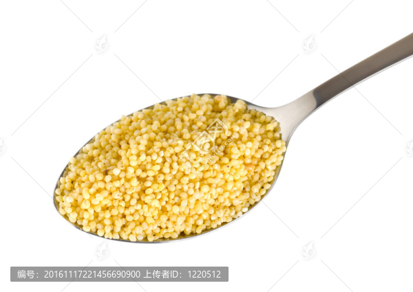 Millet在一個勺子里