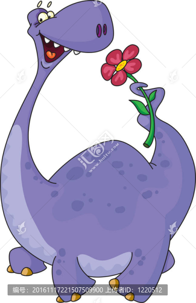恐龍和花