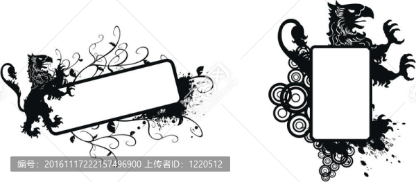 紋章的獅鷲的紋章set11