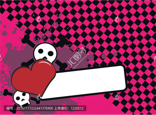 心background7頭骨