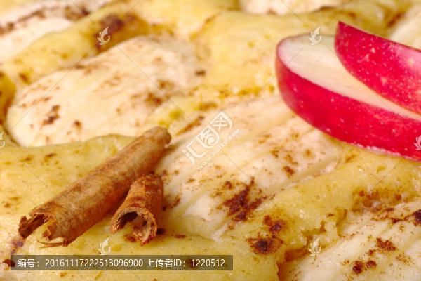 肉桂和蘋果片applecake