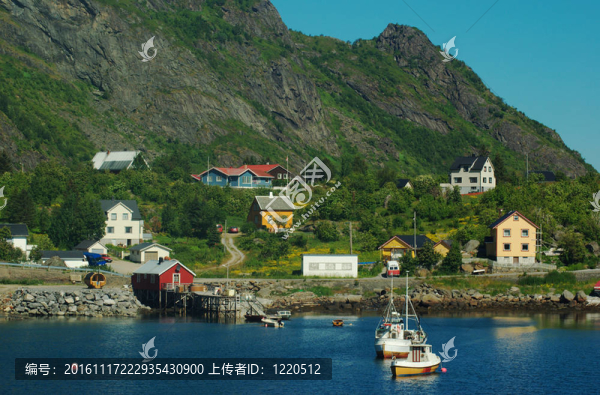 sorvagen；Bodo和羅弗敦群島之間的輪渡碼頭鎮(zhèn)；挪威