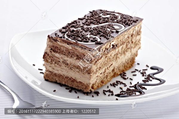 奶油巧克力蛋糕甜的食物