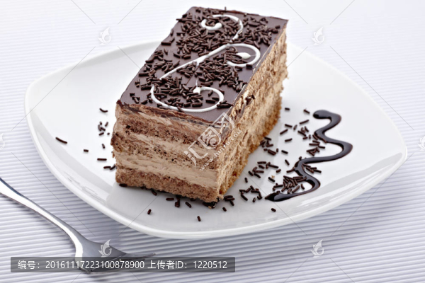 奶油巧克力蛋糕甜的食物