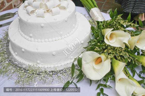 Flowers婚禮蛋糕