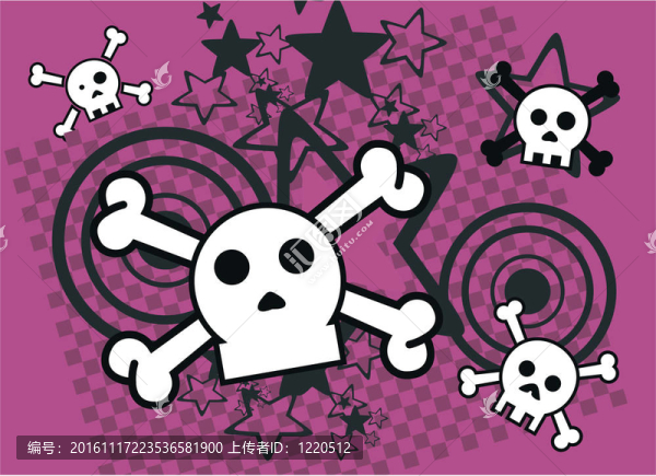 卡通background8頭骨
