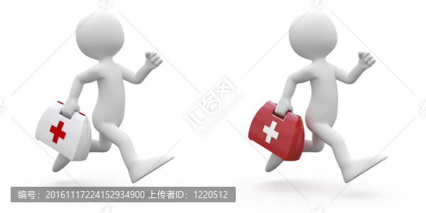 男子跑步急救包