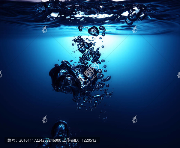 有氣泡的新鮮水