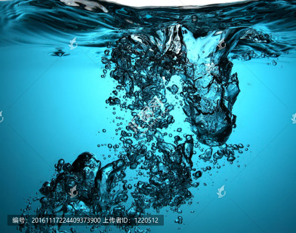 有氣泡的新鮮水