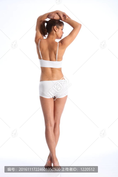 健康的身體健康的女人從后面