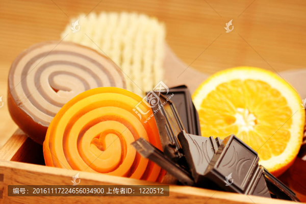 巧克力和橘子皂