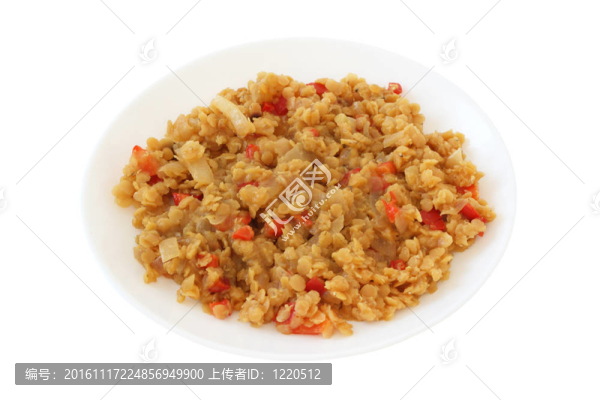 紅辣椒和洋蔥扁豆