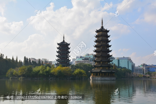 桂林日月雙塔