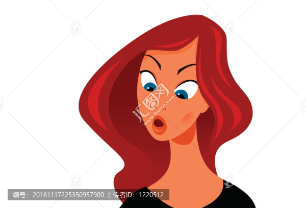 很驚訝的女人