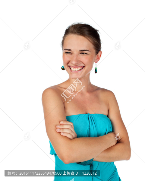 十幾歲的女性微笑